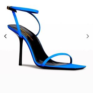 Baliqua Bicolor Silk Ankle-Strap Sandals
